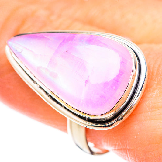 Pink Moonstone Rings handcrafted by Ana Silver Co - RING130708