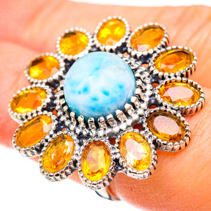 Larimar Rings handcrafted by Ana Silver Co - RING130720