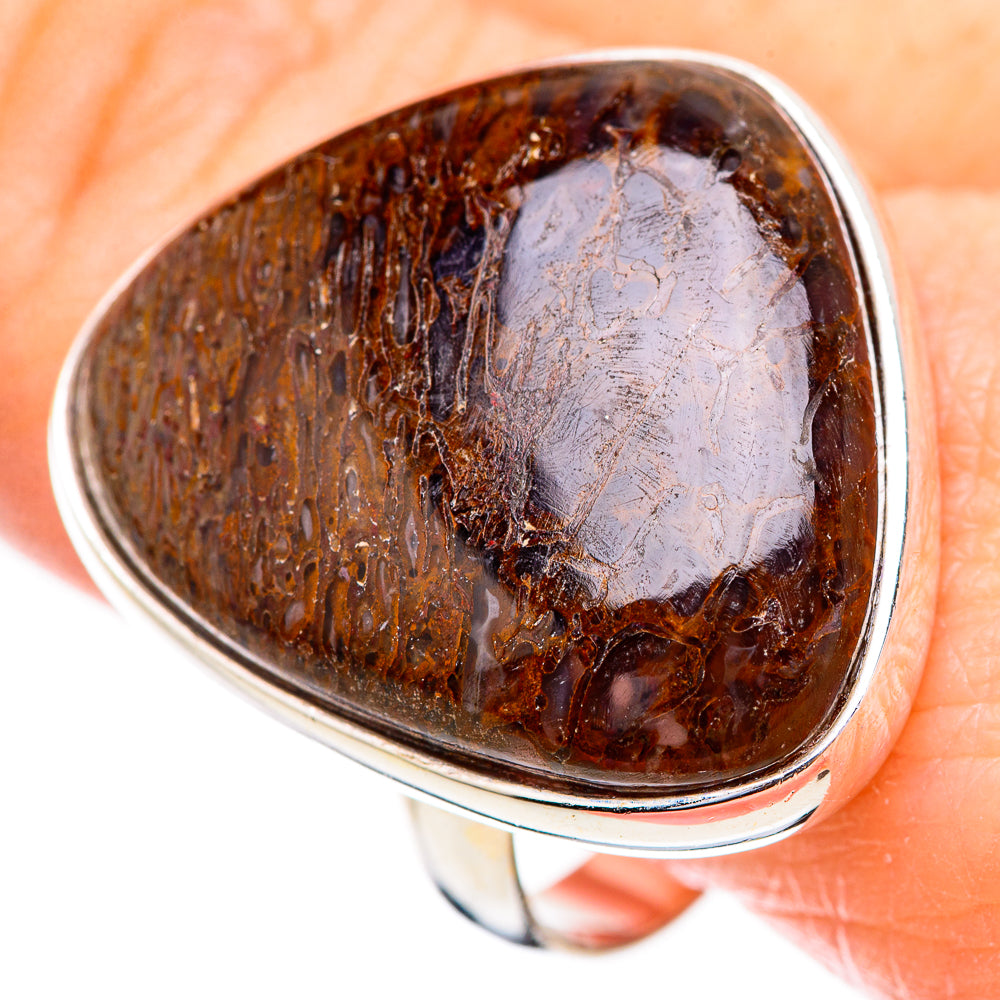 Dinosaur Bone Rings handcrafted by Ana Silver Co - RING130728