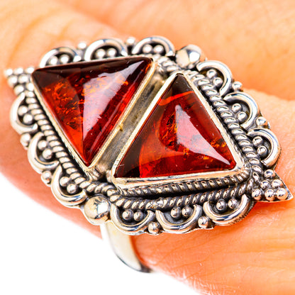 Baltic Amber Rings handcrafted by Ana Silver Co - RING130731