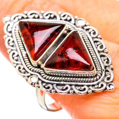 Baltic Amber Rings handcrafted by Ana Silver Co - RING130732