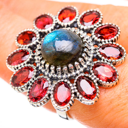 Labradorite Rings handcrafted by Ana Silver Co - RING130743