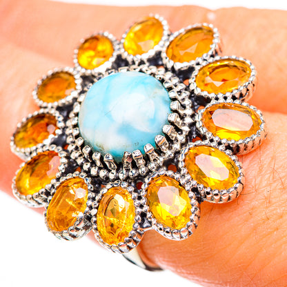 Larimar Rings handcrafted by Ana Silver Co - RING130746