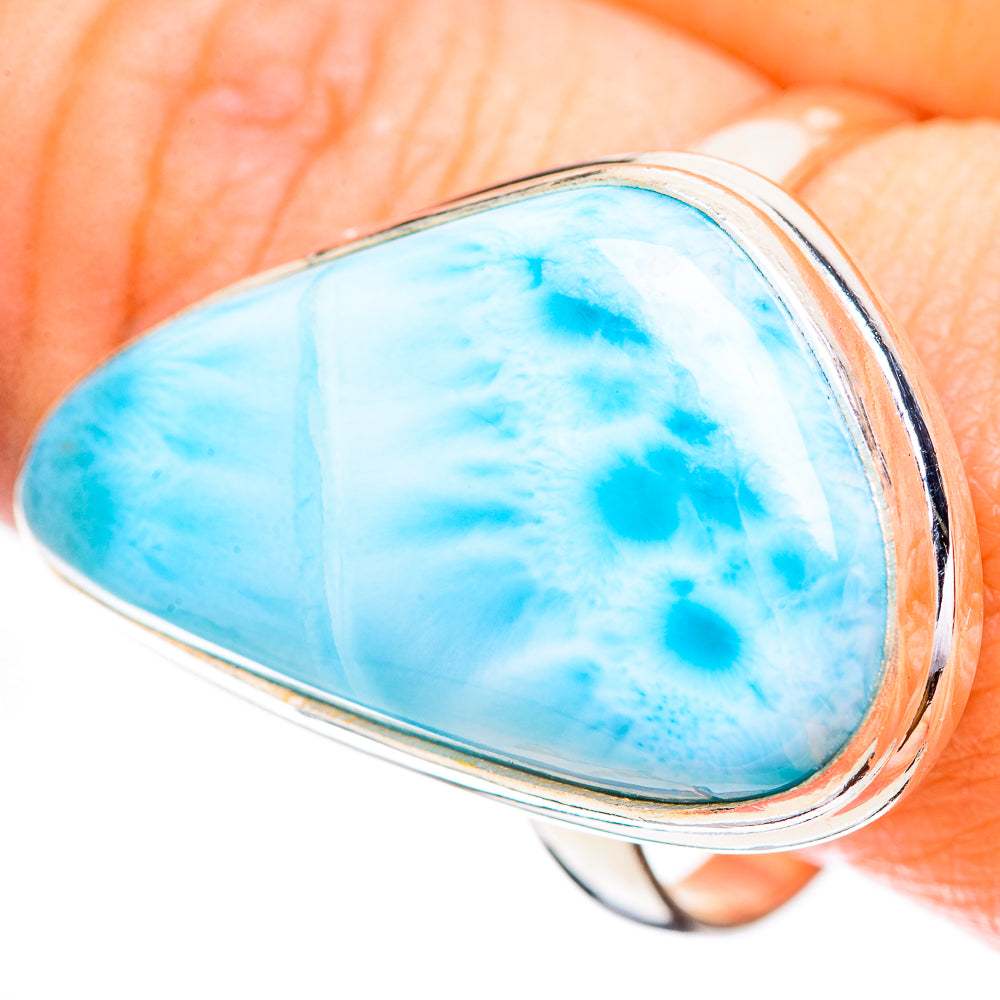 Larimar Rings handcrafted by Ana Silver Co - RING130749