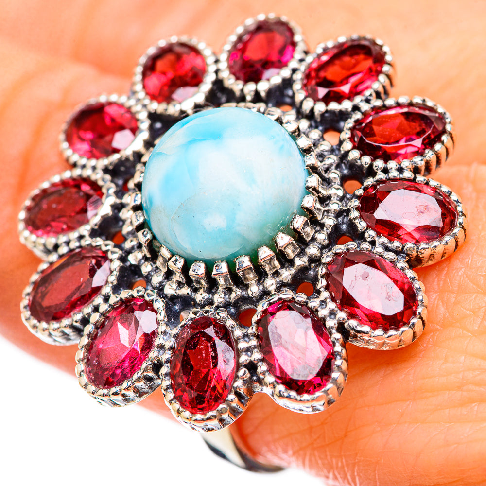 Larimar Rings handcrafted by Ana Silver Co - RING130763