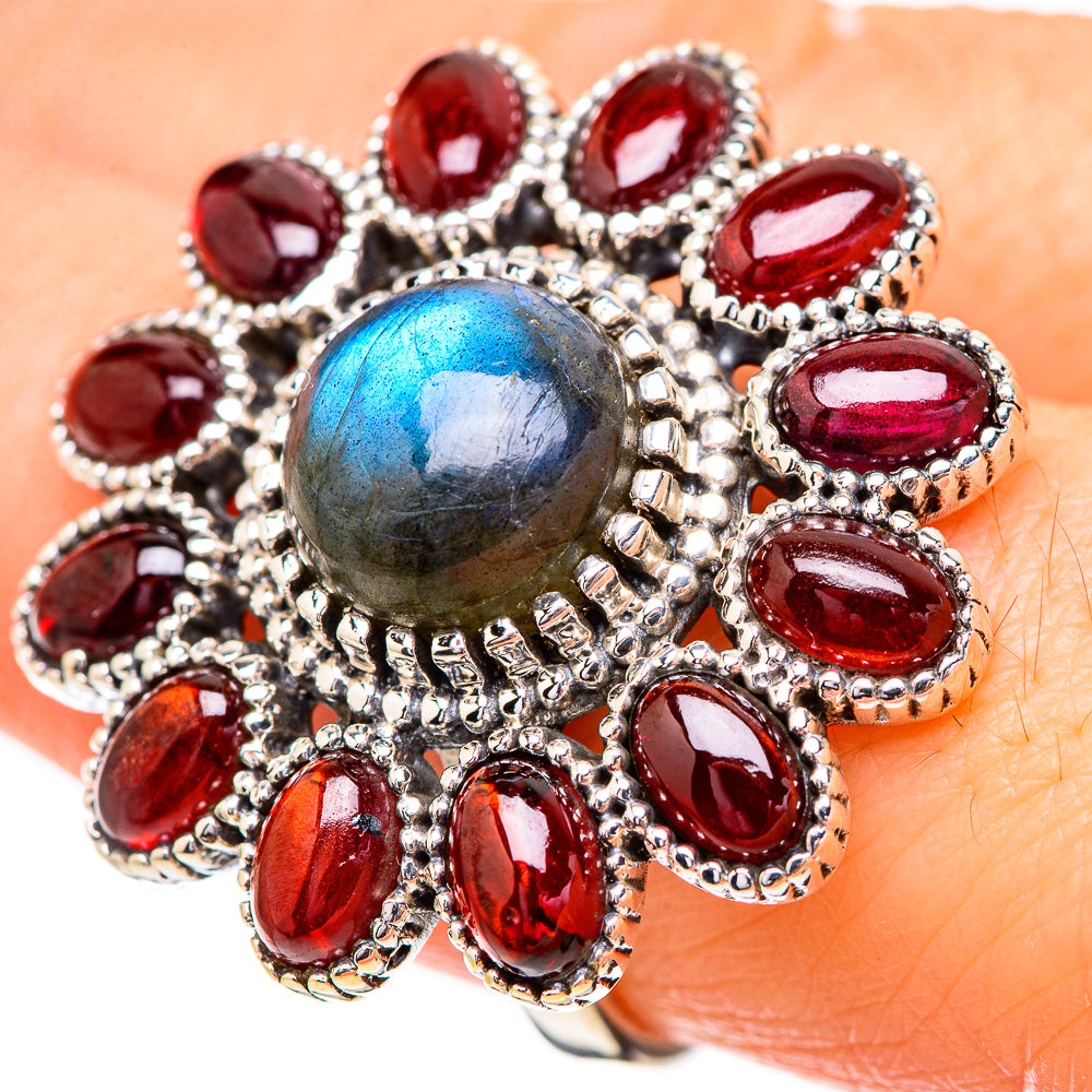 Labradorite Rings handcrafted by Ana Silver Co - RING130764