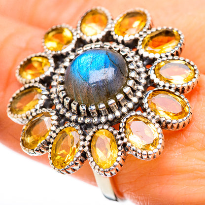 Labradorite Rings handcrafted by Ana Silver Co - RING130767