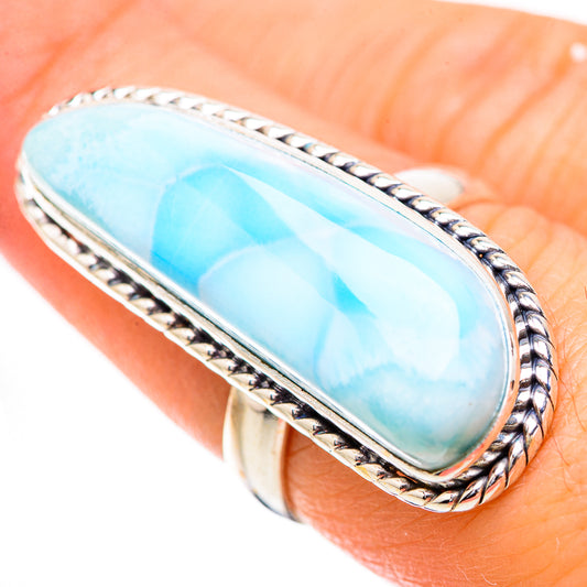 Larimar Rings handcrafted by Ana Silver Co - RING130770