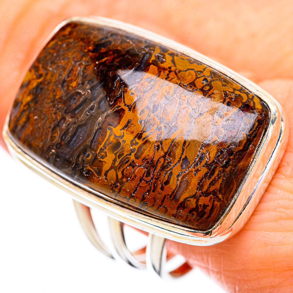 Dinosaur Bone Rings handcrafted by Ana Silver Co - RING130772
