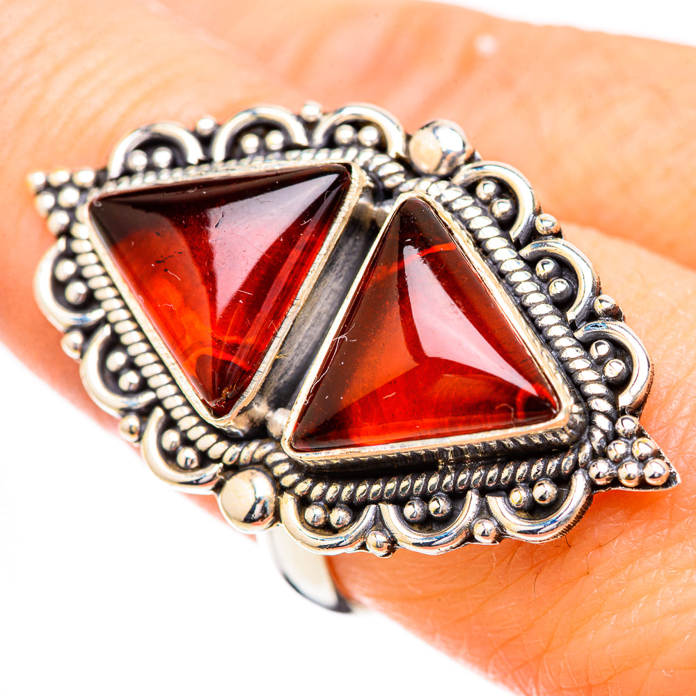 Baltic Amber Rings handcrafted by Ana Silver Co - RING130773