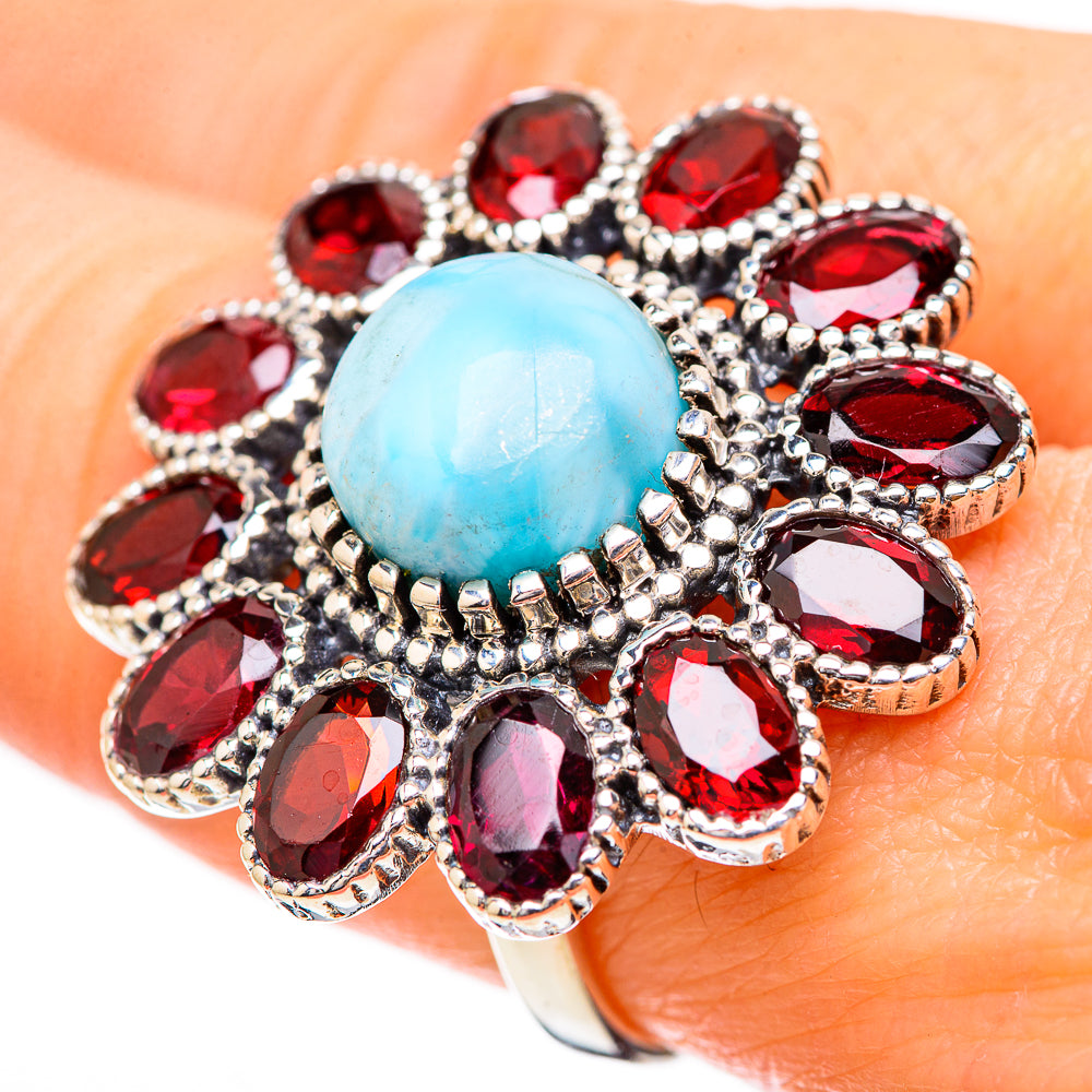 Larimar Rings handcrafted by Ana Silver Co - RING130785