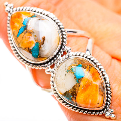 Spiny Oyster Turquoise Rings handcrafted by Ana Silver Co - RING130786