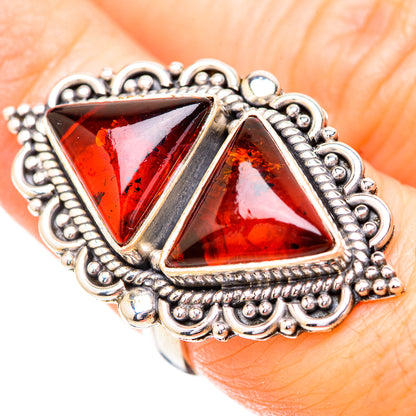 Baltic Amber Rings handcrafted by Ana Silver Co - RING130791