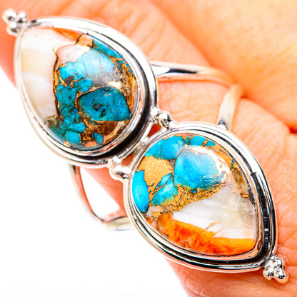 Spiny Oyster Turquoise Rings handcrafted by Ana Silver Co - RING130798