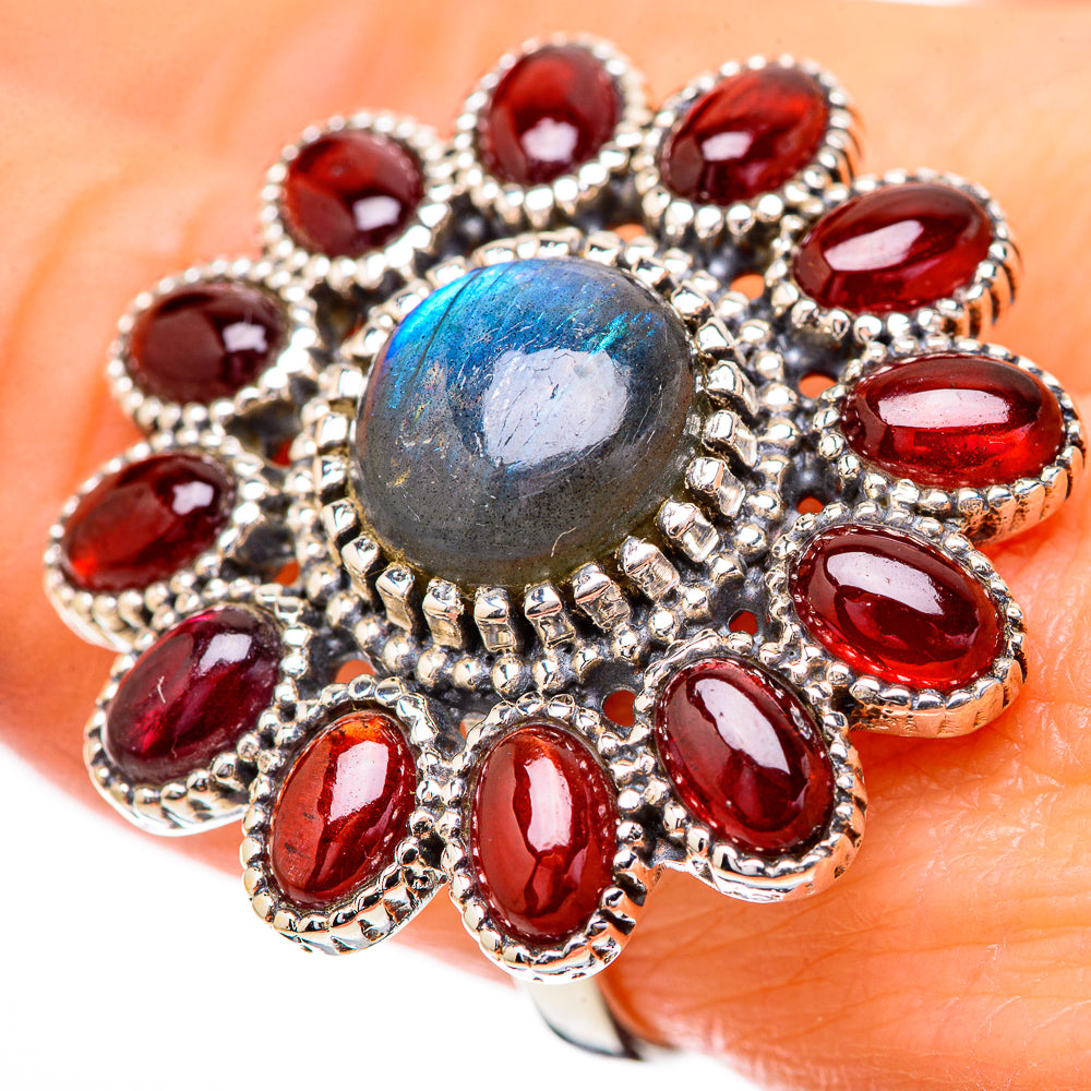 Labradorite Rings handcrafted by Ana Silver Co - RING130799