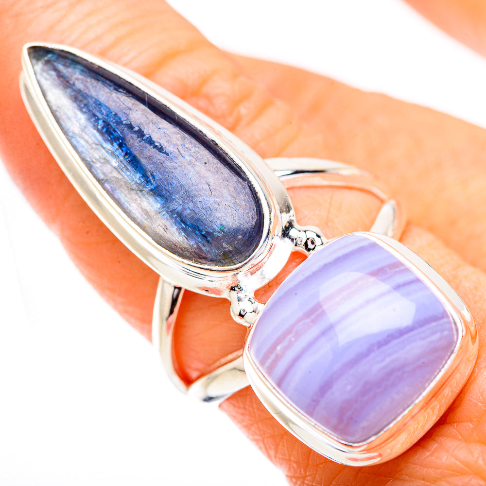 Kyanite Rings handcrafted by Ana Silver Co - RING130802