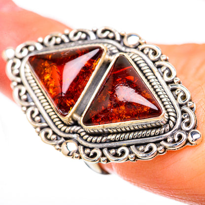 Baltic Amber Rings handcrafted by Ana Silver Co - RING130804