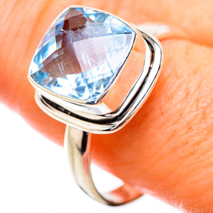 Blue Topaz Rings handcrafted by Ana Silver Co - RING130824