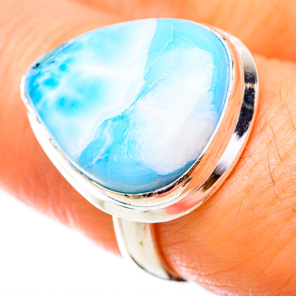 Larimar Rings handcrafted by Ana Silver Co - RING130826