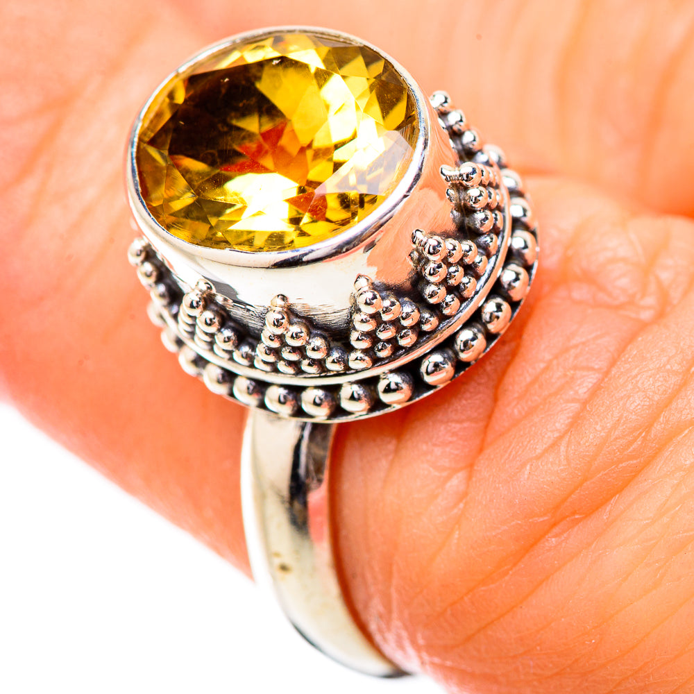Citrine Rings handcrafted by Ana Silver Co - RING130835