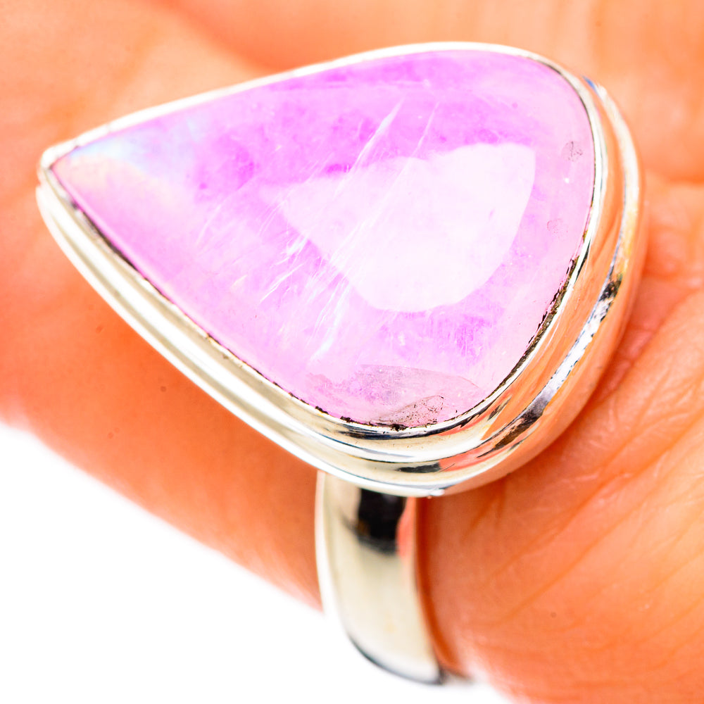Pink Moonstone Rings handcrafted by Ana Silver Co - RING130836