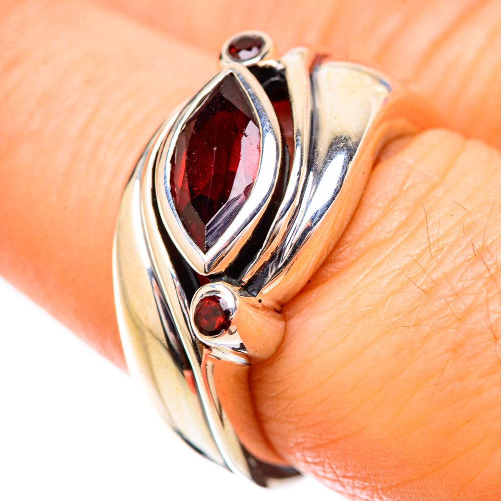 Garnet Rings handcrafted by Ana Silver Co - RING130842