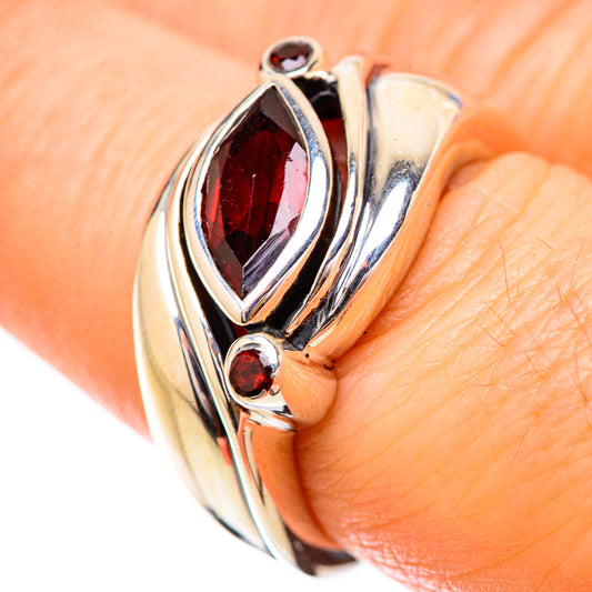 Garnet Rings handcrafted by Ana Silver Co - RING130842