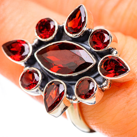 Garnet Rings handcrafted by Ana Silver Co - RING130843