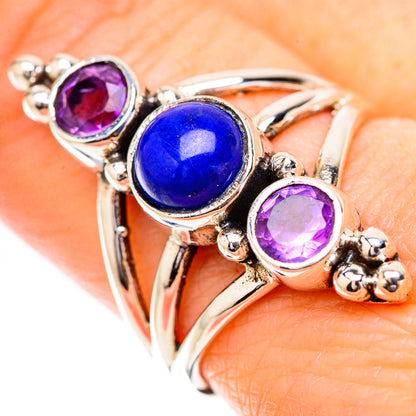 Lapis Lazuli Rings handcrafted by Ana Silver Co - RING130847