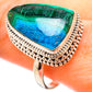 Malachite In Chrysocolla Rings handcrafted by Ana Silver Co - RING130849