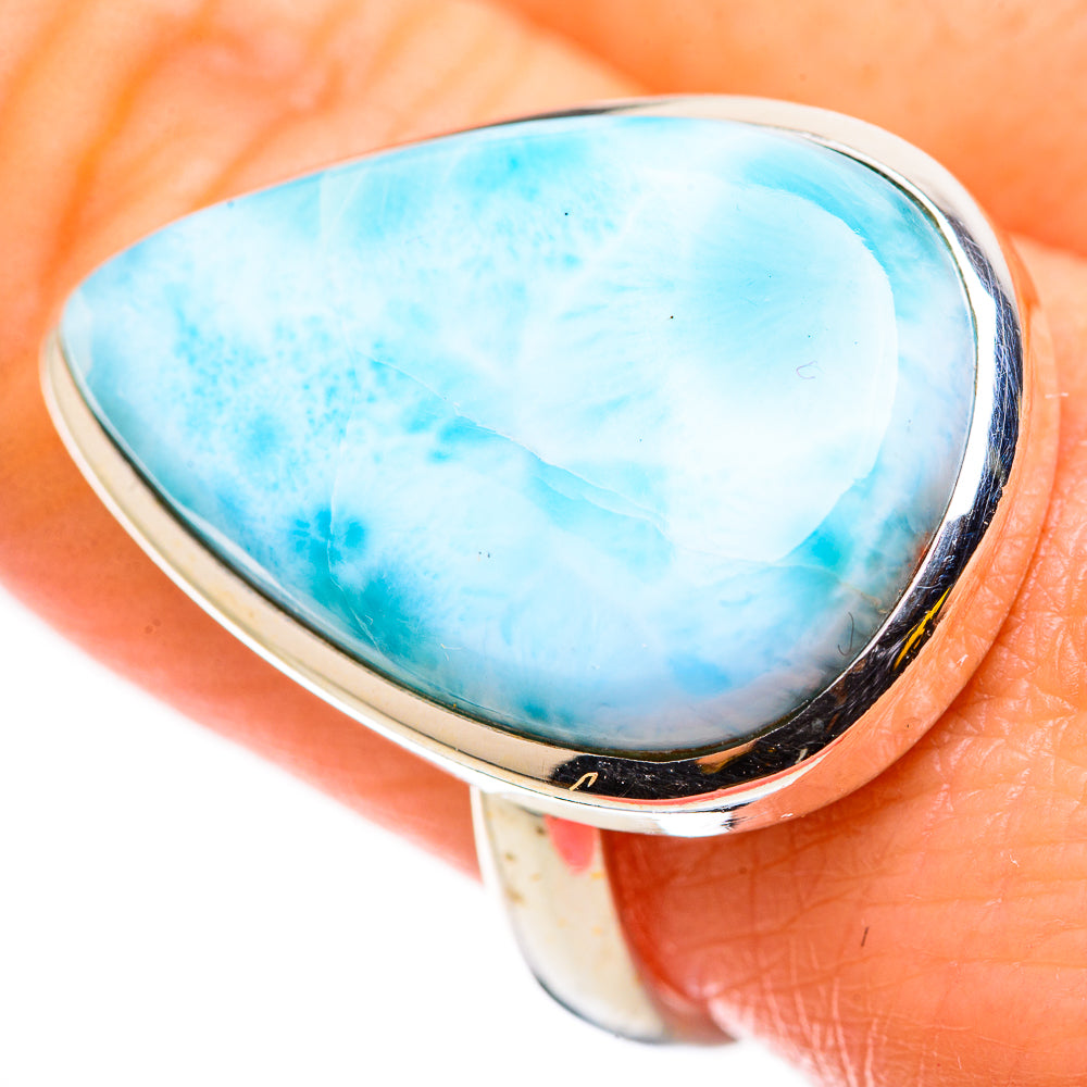 Larimar Rings handcrafted by Ana Silver Co - RING130872