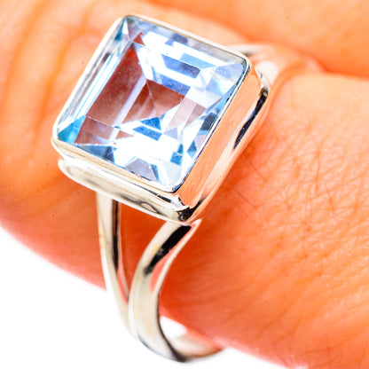 Blue Topaz Rings handcrafted by Ana Silver Co - RING130873