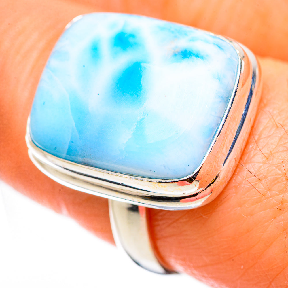 Larimar Rings handcrafted by Ana Silver Co - RING130874