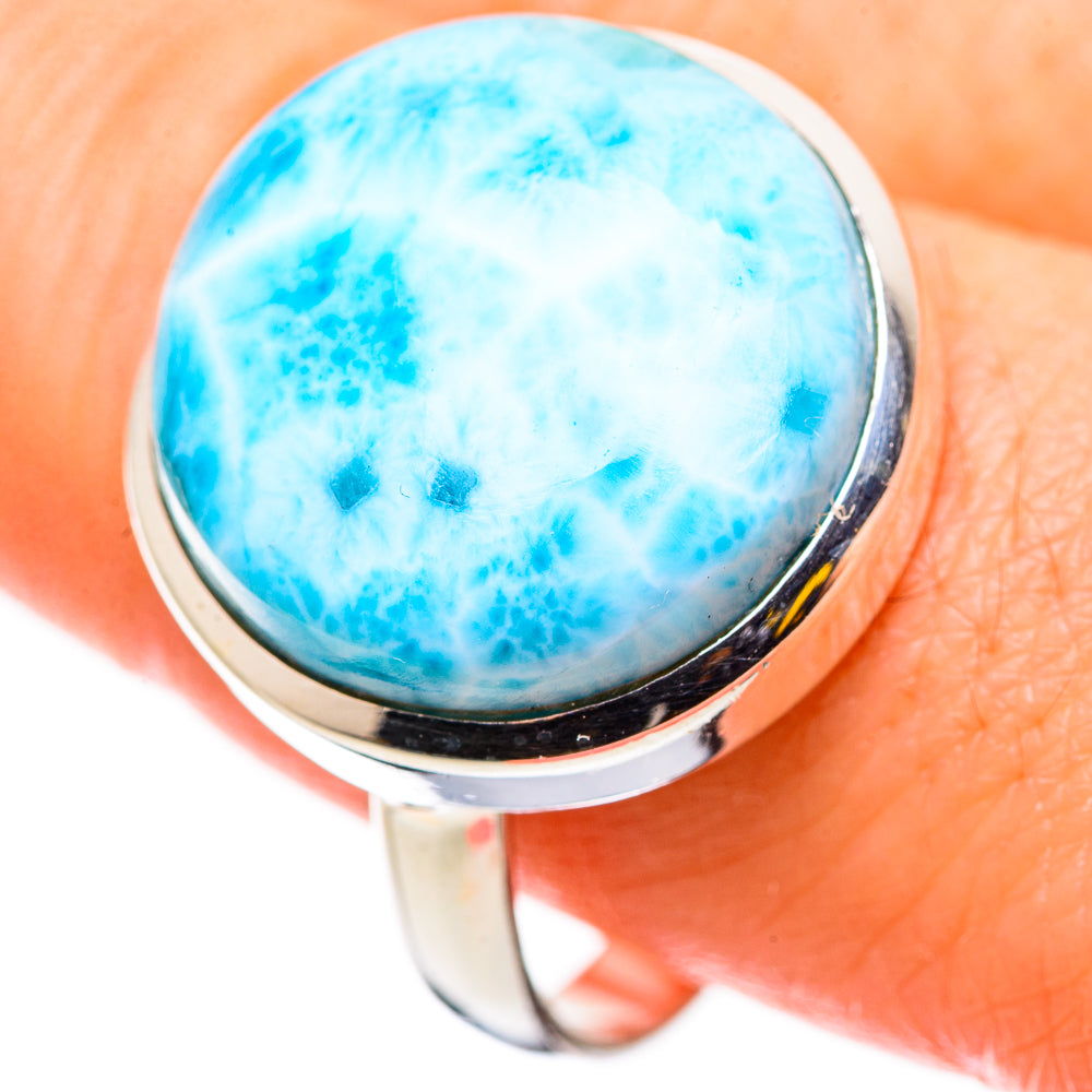 Larimar Rings handcrafted by Ana Silver Co - RING130877