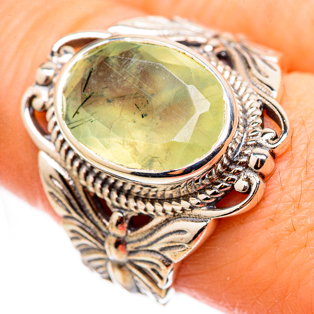 Prehnite Rings handcrafted by Ana Silver Co - RING130879