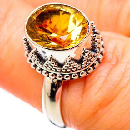 Citrine Rings handcrafted by Ana Silver Co - RING130882