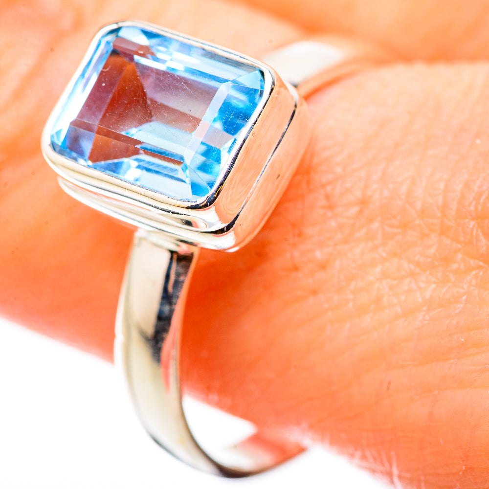 Blue Topaz Rings handcrafted by Ana Silver Co - RING130893