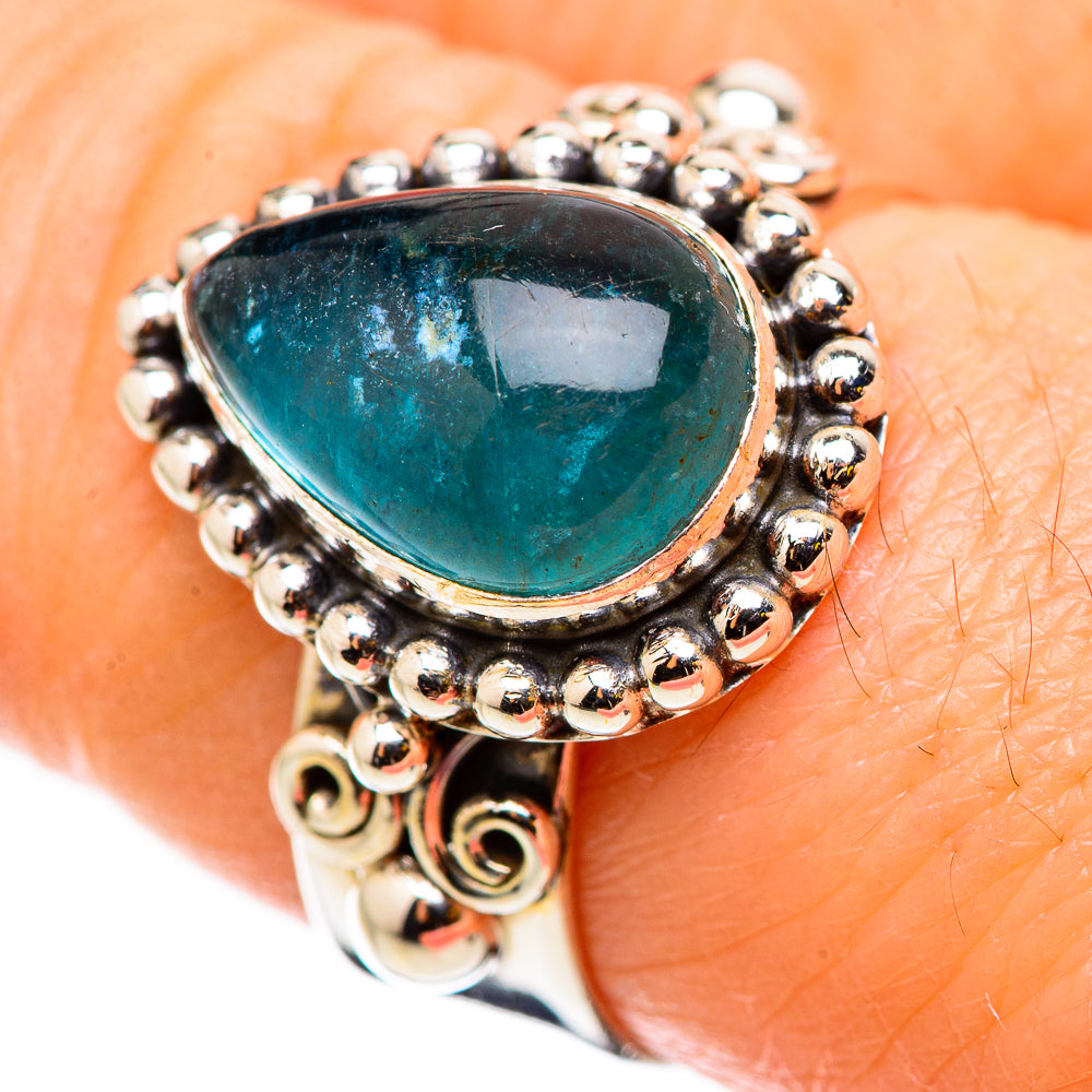 Blue Fluorite Rings handcrafted by Ana Silver Co - RING130898