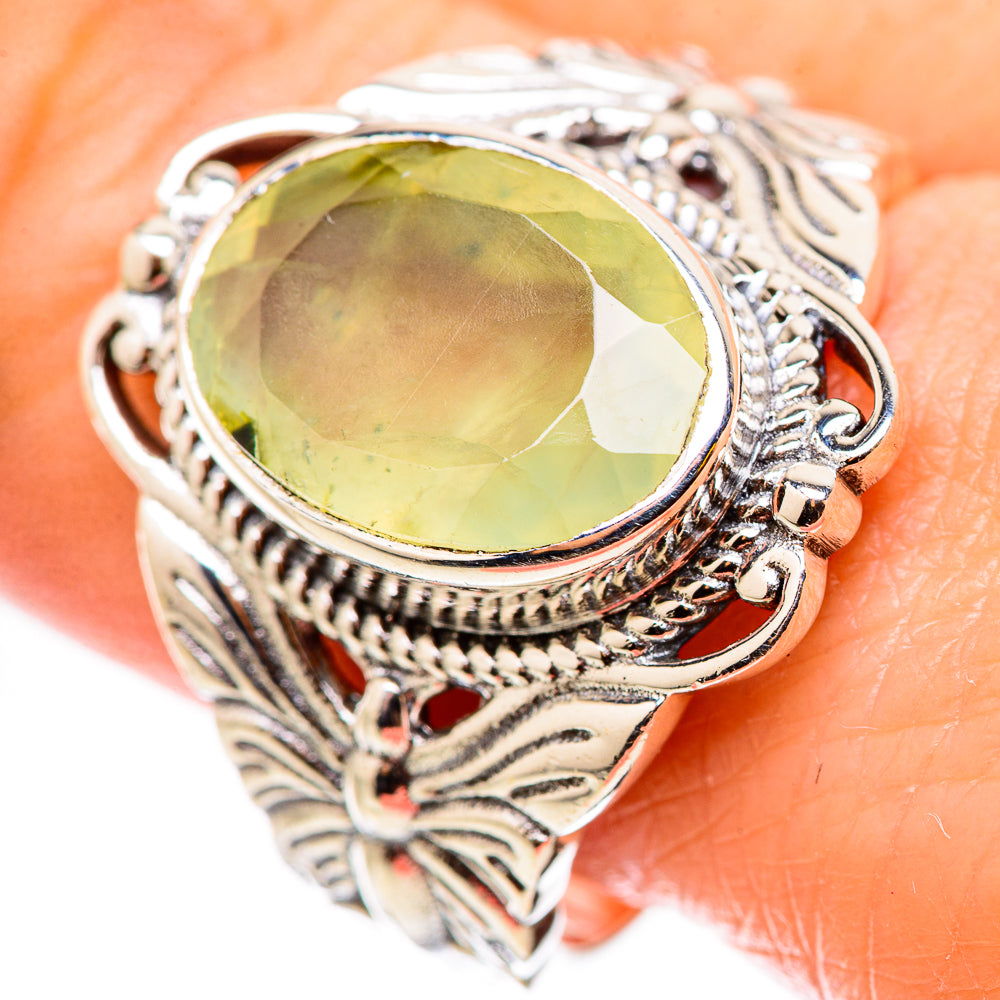 Prehnite Rings handcrafted by Ana Silver Co - RING130905