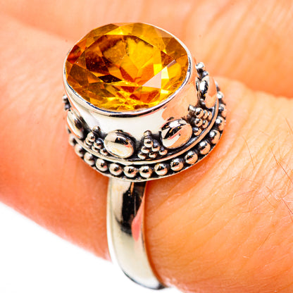 Citrine Rings handcrafted by Ana Silver Co - RING130906