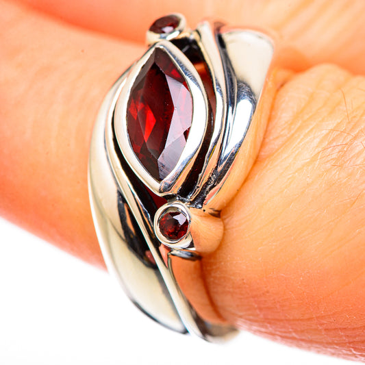 Garnet Rings handcrafted by Ana Silver Co - RING130909