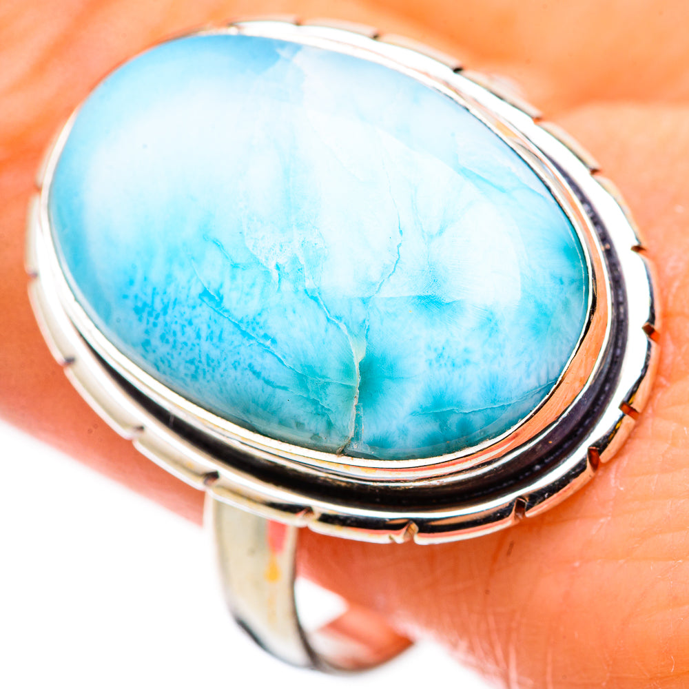 Larimar Rings handcrafted by Ana Silver Co - RING130919
