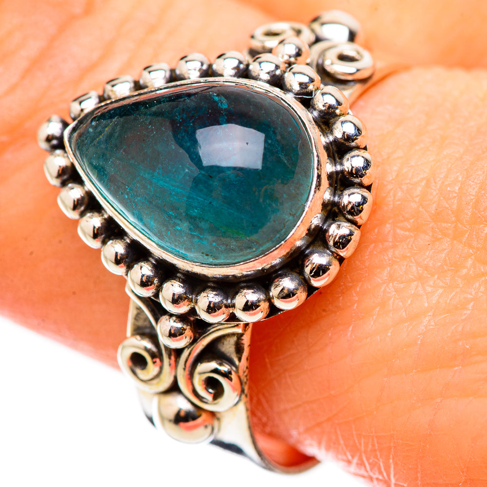 Blue Fluorite Rings handcrafted by Ana Silver Co - RING130923