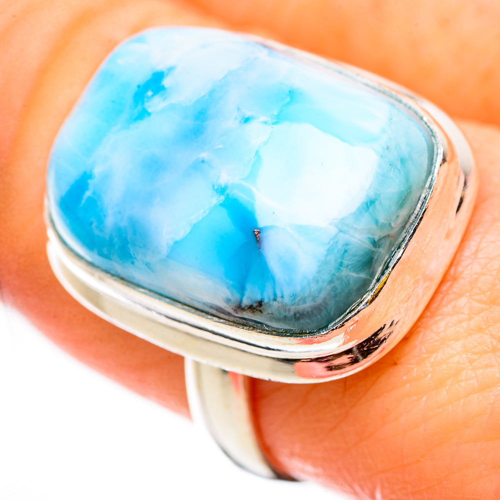 Larimar Rings handcrafted by Ana Silver Co - RING130947