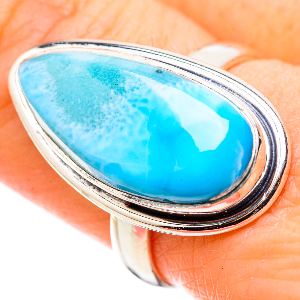 Larimar Rings handcrafted by Ana Silver Co - RING130963