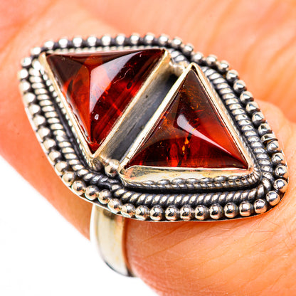 Baltic Amber Rings handcrafted by Ana Silver Co - RING130971