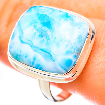 Larimar Rings handcrafted by Ana Silver Co - RING130978