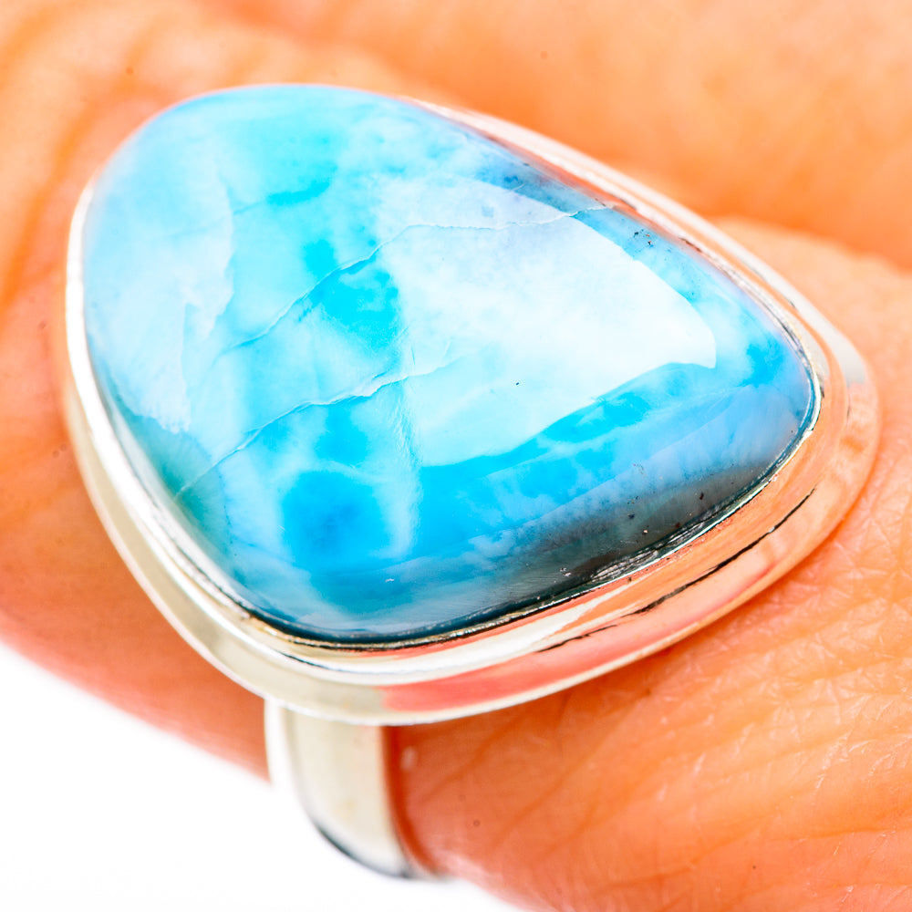 Larimar Rings handcrafted by Ana Silver Co - RING130981