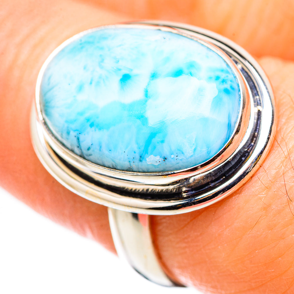 Larimar Rings handcrafted by Ana Silver Co - RING130985