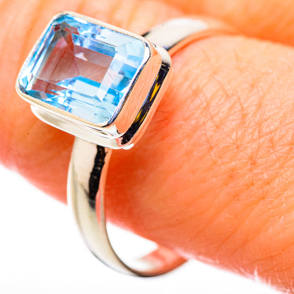 Blue Topaz Rings handcrafted by Ana Silver Co - RING130987